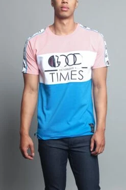 Good Times Taped T-Shirt -Victorious TS7190 PNK 1