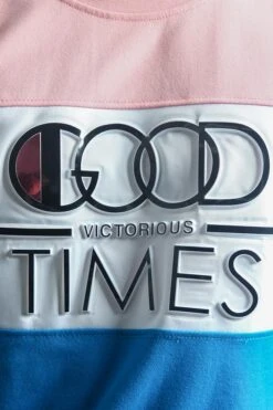 Good Times Taped T-Shirt -Victorious TS7190 PNK 6