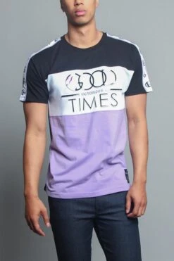 Good Times Taped T-Shirt -Victorious TS7190 PUR 1