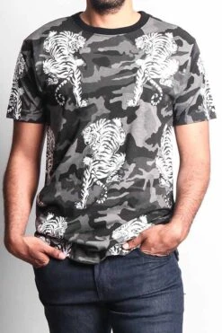 Camo Tiger T-Shirt -Victorious TS7204 BLK 5