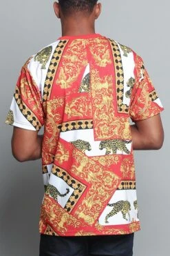 Royal Leopard T-Shirt 28 Royal Leopard T-Shirt -Victorious TS7237 RED 3