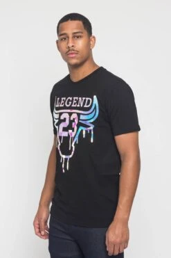 Iridescent Bull T-Shirt -Victorious TS7319 BLK 2