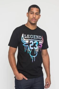 Iridescent Bull T-Shirt -Victorious TS7319 BLK 4