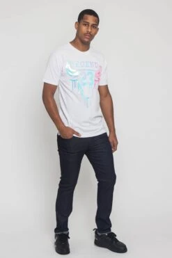 Iridescent Bull T-Shirt -Victorious TS7319 WHT 5