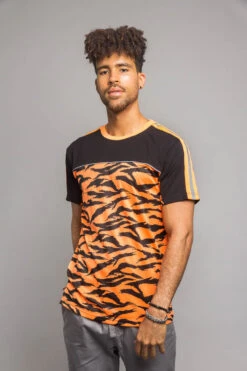 Reflective Tiger Striped T-Shirt -Victorious TS7320 NOR 1