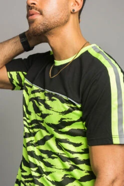 Reflective Tiger Striped T-Shirt -Victorious TS7320 NYL 6