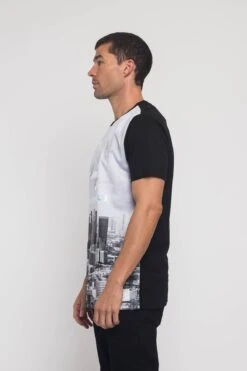 Iridescent Los Angeles City T-Shirt -Victorious TS7336 BLK 2