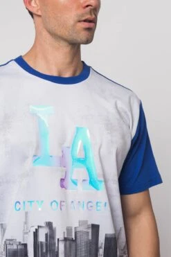 Iridescent Los Angeles City T-Shirt -Victorious TS7336 RBL 5