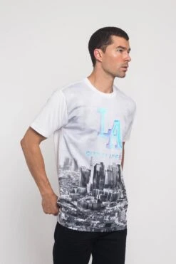 Iridescent Los Angeles City T-Shirt -Victorious TS7336 WHT 4