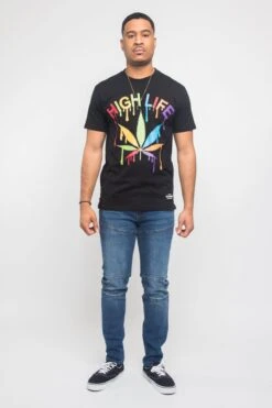 Colorful High Life T- Shirt 16 Colorful High Life T- Shirt -Victorious TS7339 BLK 5