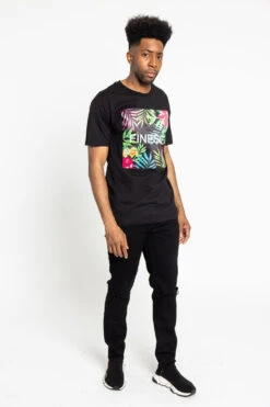 Floral Finesse T-Shirt -Victorious TS7341 BLK 5