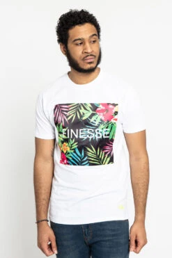 Floral Finesse T-Shirt -Victorious TS7341 WHT 1