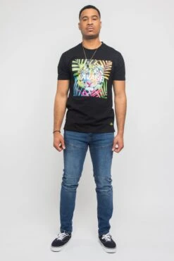 Colorful Tiger Savage T- Shirt -Victorious TS7342 BLK 5