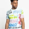 Tie Dye Graffiti T-Shirt -Victorious TS7351 BLU 1