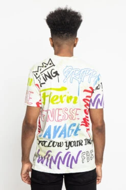 Tie Dye Graffiti T-Shirt -Victorious TS7351 LME 3