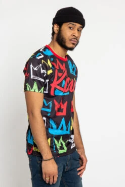 Crown Graffiti T-Shirt -Victorious TS7360 BLK 4