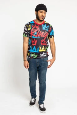 Crown Graffiti T-Shirt -Victorious TS7360 BLK 5
