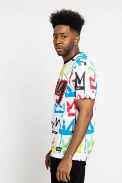 Crown Graffiti T-Shirt -Victorious TS7360 WHT 2