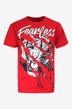 Fearless Tiger Claw T-Shirt -Victorious TS7367 RED 1