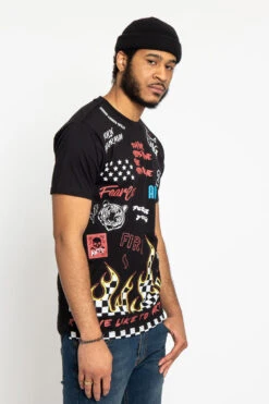 Party Graphic T-Shirt -Victorious TS7378 BLK 4