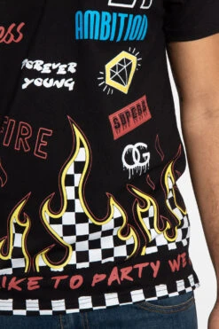 Party Graphic T-Shirt -Victorious TS7378 BLK 6