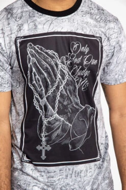 Rosary Hands T-Shirt -Victorious TS7381 BLK 6