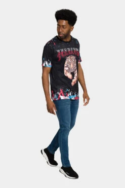 Fearless Tiger Graffiti T-Shirt -Victorious TS7385 BLK 5 515a6c6f 0e56 415e a168 543839206922