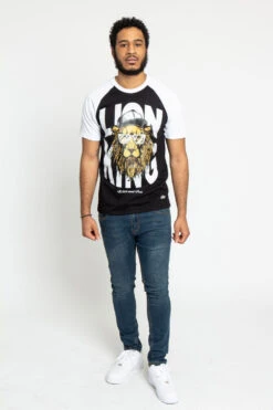 Raglan Lion King T-Shirt -Victorious TS7386 BLK 5