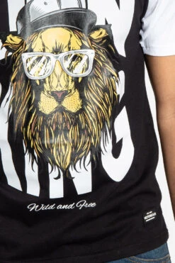 Raglan Lion King T-Shirt -Victorious TS7386 BLK 6