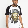 Raglan Lion King T-Shirt -Victorious TS7386 WHT 1