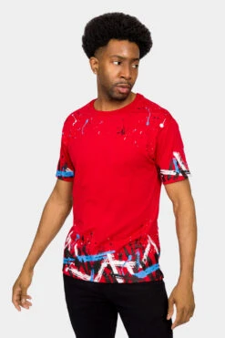 Graffiti Paint T-Shirt 27 Graffiti Paint T-Shirt -Victorious TS7388 RED 1