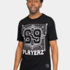 Rhinestone Studded 69 Playerz T-Shirt -Victorious TS7399 BLK 1