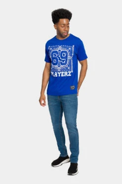 Rhinestone Studded 69 Playerz T-Shirt 31 Rhinestone Studded 69 Playerz T-Shirt -Victorious TS7399 RBL 5