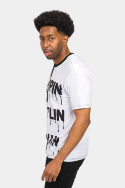 Rhinestone Studded Drippin T-Shirt -Victorious TS7400 BWT 2