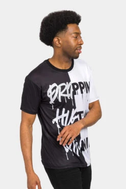 Rhinestone Studded Drippin T-Shirt -Victorious TS7400 BWT 4