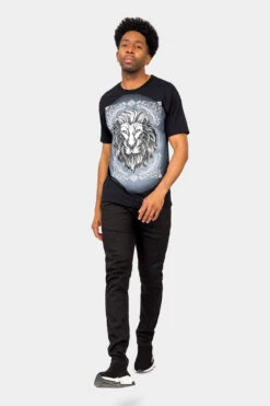 Paisley Print Embossed Lion T-Shirt -Victorious TS7408 BWT 5