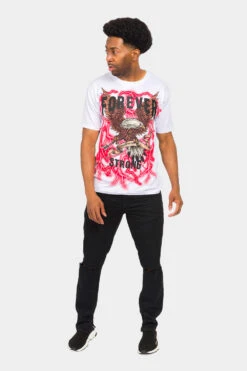 Forever Strong Eagle T-Shirt -Victorious TS7434 WHT 5
