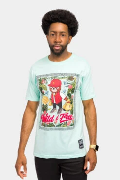 Wild And Free Bear T-Shirt -Victorious TS7445 MNT 1