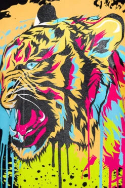 Sparkle Splashed Tiger T-Shirt 19 Sparkle Splashed Tiger T-Shirt -Victorious TS7448 BLK 6