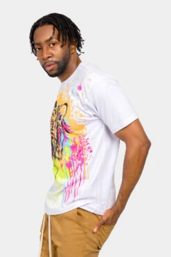 Sparkle Splashed Tiger T-Shirt 21 Sparkle Splashed Tiger T-Shirt -Victorious TS7448 WHT 2