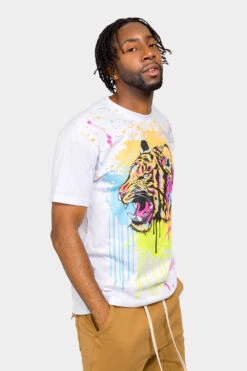 Sparkle Splashed Tiger T-Shirt 23 Sparkle Splashed Tiger T-Shirt -Victorious TS7448 WHT 4