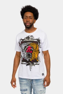 Yin Yang Tiger T-Shirt -Victorious TS7452 WHT 1