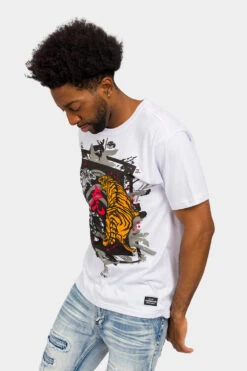 Yin Yang Tiger T-Shirt -Victorious TS7452 WHT 2