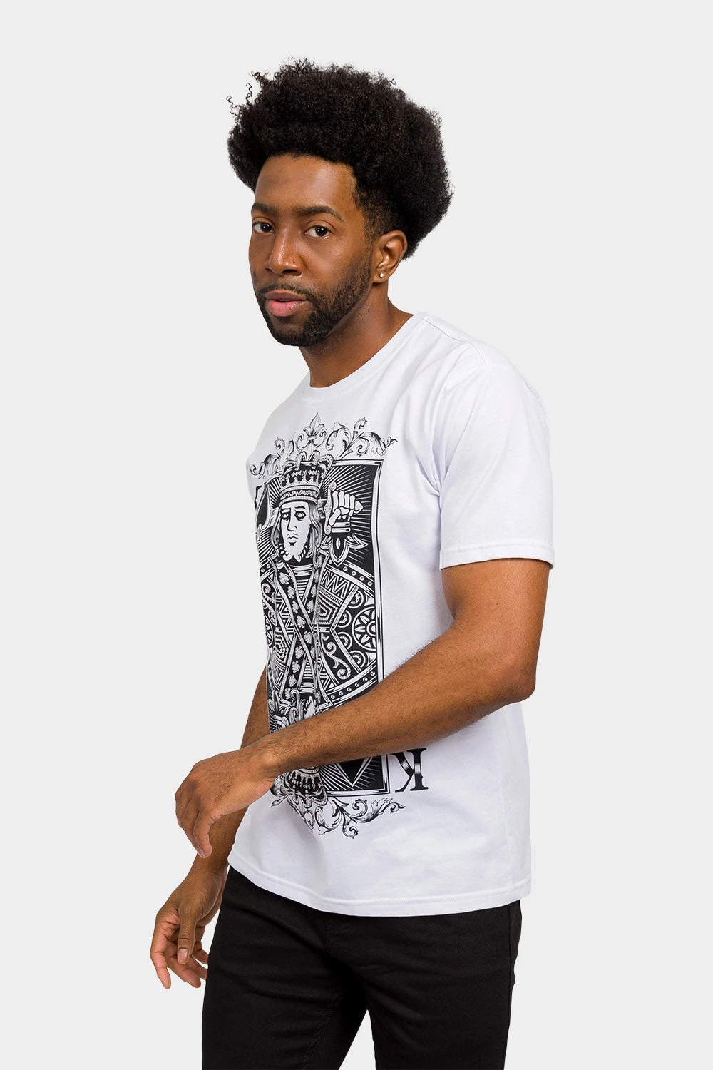 Rhinestone Studded King Of Hearts T-Shirt 9 Rhinestone Studded King Of Hearts T-Shirt - Image 7