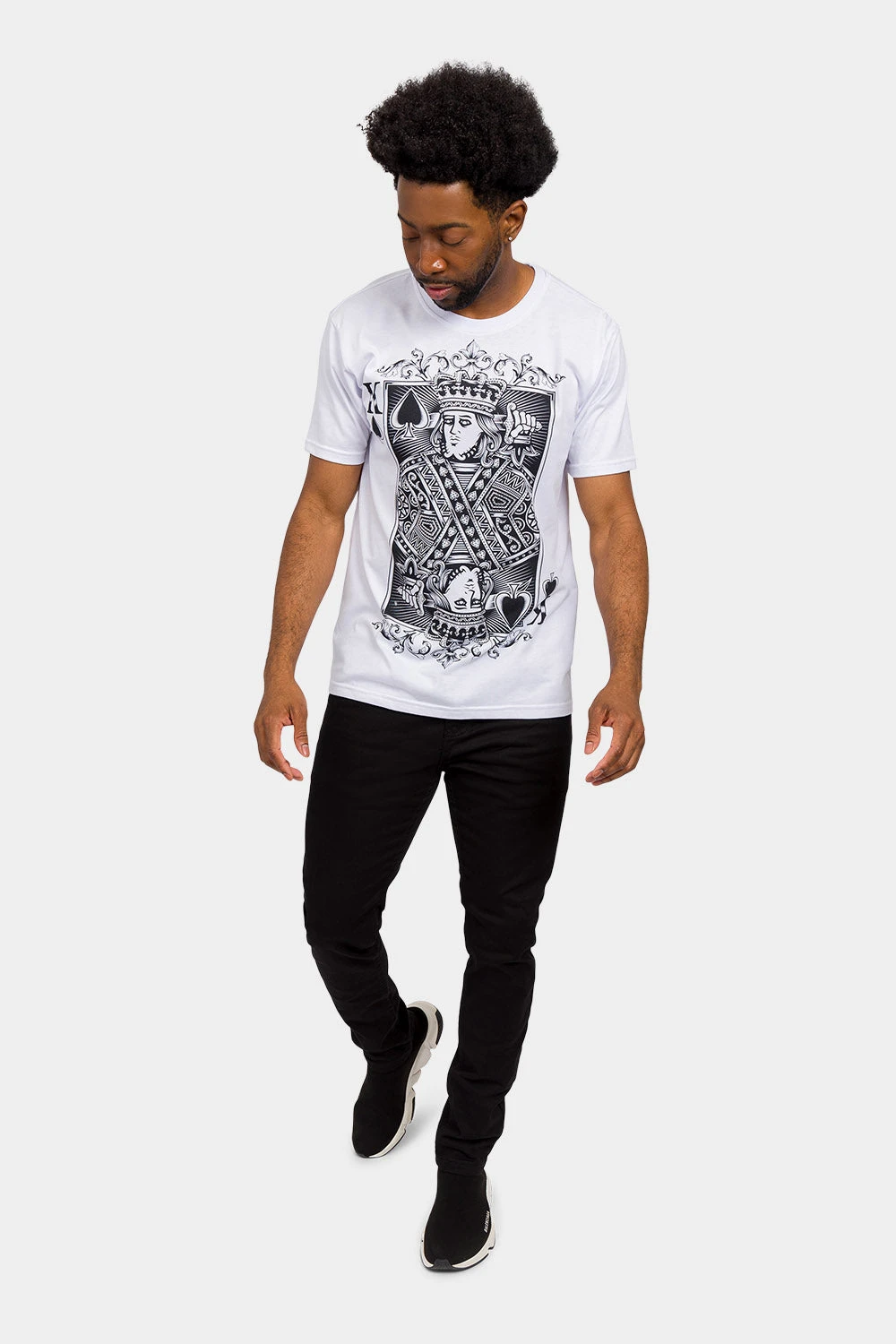 Rhinestone Studded King Of Hearts T-Shirt 12 Rhinestone Studded King Of Hearts T-Shirt - Image 10