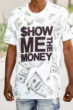 Show Me The Money Graphic T-Shirt 8 Show Me The Money Graphic T-Shirt -Victorious TS7467 WHT 3