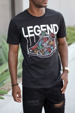 Legend Shoes Graphic T-Shirt -Victorious TS7468 BLK 2