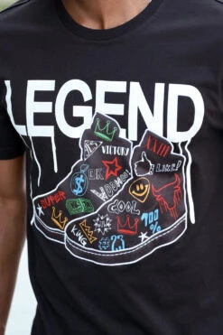 Legend Shoes Graphic T-Shirt -Victorious TS7468 BLK 4