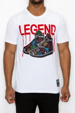 Legend Shoes Graphic T-Shirt -Victorious TS7468 WHT 1