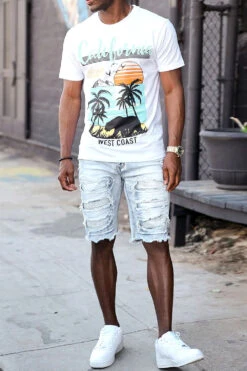 West Coast California Graphic T-Shirts -Victorious TS7474 WHT 2